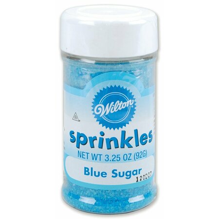 WILTON Sprinkles Sugar Blue 3.25oz W710-7-50